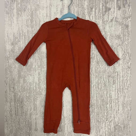 3-6 Kyte “Rust” Zip Romper - Picture 1 of 1